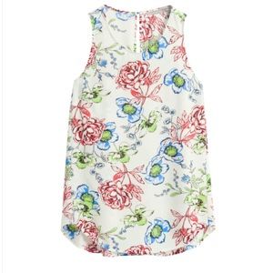 Daniel Rainn Crew beck blouse floral print size L